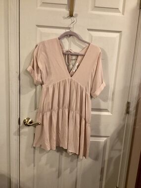 NWOT LAVENDER SKETCH LINED DRESS SMALL